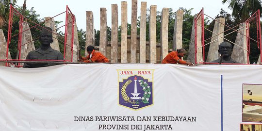 Melihat Persiapan Konservasi Patung Proklamator dan Tugu Proklamasi