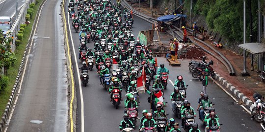 Dishub DKI Bakal Tindak Driver Ojek Online yang Suka Mangkal Bikin Macet