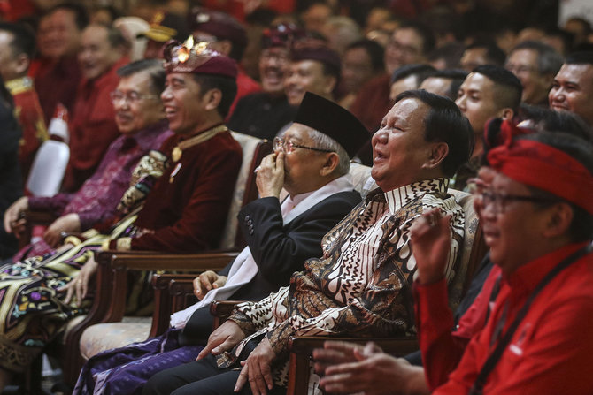 prabowo subianto di kongres v pdip