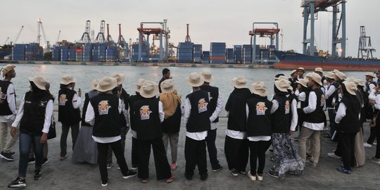 Peserta Siswa Mengenal Nusantara Kunjungi Pelabuhan Tanjung Priok