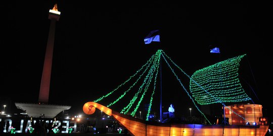 Gemerlap Festival of Light Monas Sambut HUT Kemerdekaan RI