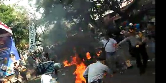 Polisi Dibakar saat Demo di Cianjur, 15 Orang Diamankan