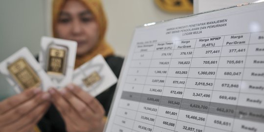 Harga Emas Kembali Cetak Rekor Baru Hari ini Menjadi Rp 766.000 per Gram