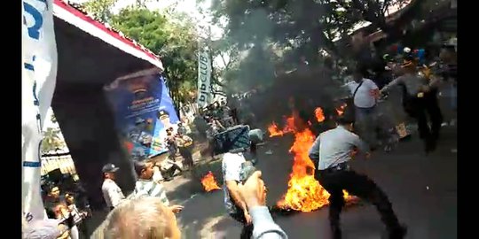 Total 31 Mahasiswa Diamankan Polisi terkait Demo Berujung Polisi Terbakar