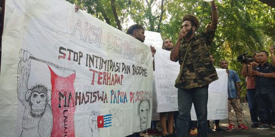 Bentuk Solidaritas, Mahasiswa Papua Demo di DPRD Sumut