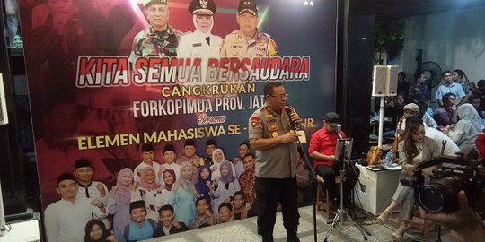 Kumpulkan Mahasiswa dan Ormas, Kapolda Minta Jaga Kondusifitas di Jatim