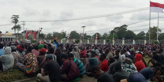 Demo Berujung Ricuh di Timika Papua, 45 Orang Diamankan