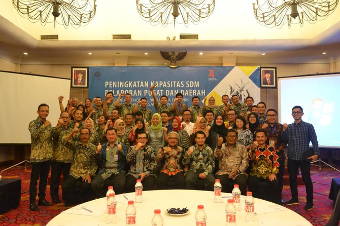 kegiatan peningkatan kapasitas sdm pelaporan pusat dan daerah