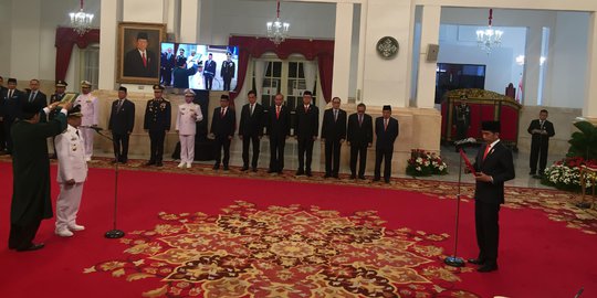 Presiden Jokowi Lantik Rusli Baco Dg Palabbi sebagai Wagub Sulteng