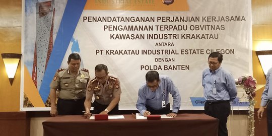 Tingkatkan Kondusifitas di Kawasan Industri, PT KIEC Kerja Sama dengan Polda Banten