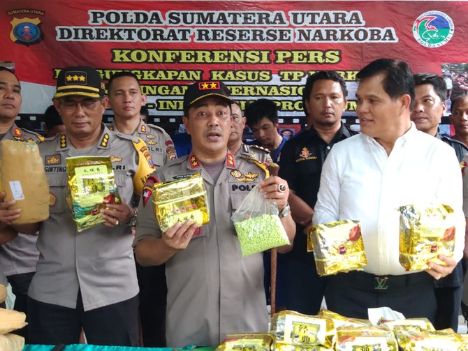 polisi gagalkan peredaran 73 kg sabu di sumut