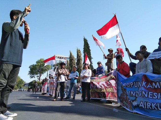 aksi di makassar tolak pemisahan papua dari nkri