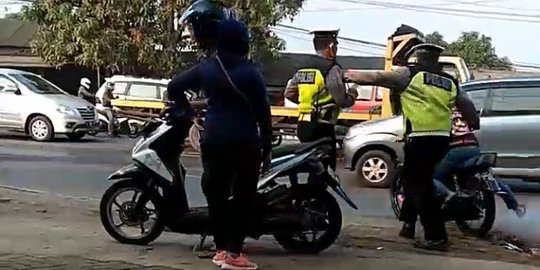 Kronologi Polisi Tendang Pemotor Hingga Jatuh di Tangerang