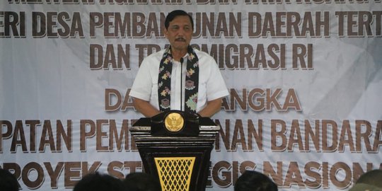 Luhut Sebut Pembangunan Bandara Kediri Terkendala Pembebasan Tanah