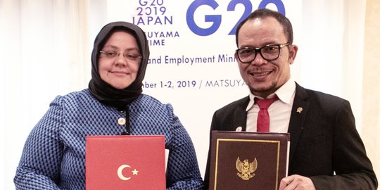 Indonesia-Turki Tandatangani MoU Kerja Sama Bidang Ketenagakerjaan