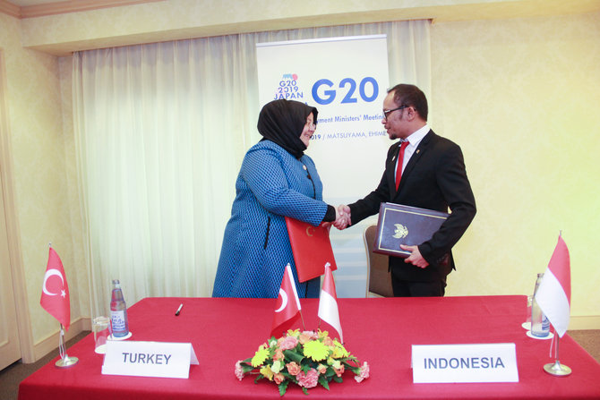 indonesia turki tandatangani mou kerja sama bidang ketenagakerjaan