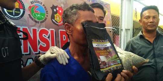 Modus Selundupkan Ganja dalam Kemasan Kopi Robusta Dibongkar Polisi