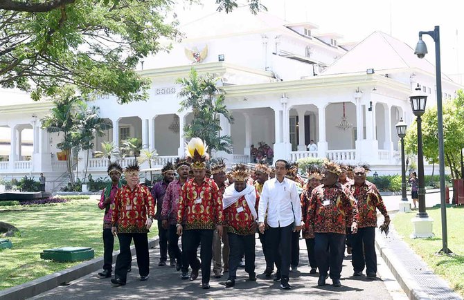 jokowi bertemu tokoh papua