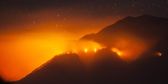 Tim Buat Sekat Agar Kebakaran di Gunung Merbabu Tak Meluas, Pendaki Diminta Turun