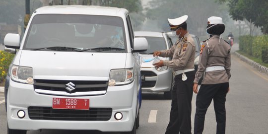 Jarak Pandang di Pekanbaru Terbatas, Polisi Imbau Nyalakan Lampu Kendaraan