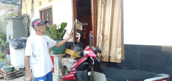 rumah rusak akibat ledakan mako brimob semarang