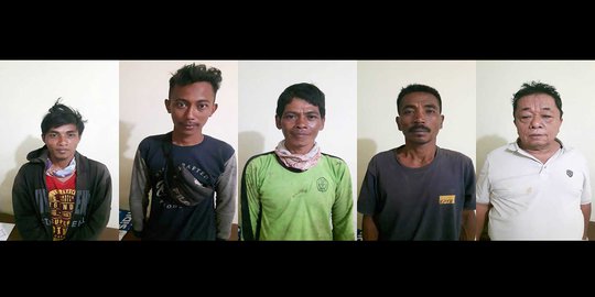Polisi Tangkap 5 Pelaku Pembakaran Hutan di Solok Kota