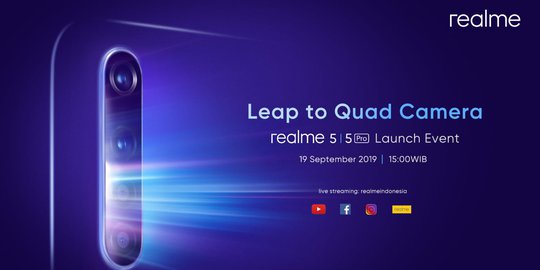 Realme 5 Pro Quad Punya Kamera Jempolan Harga Rp 3 Jutaan