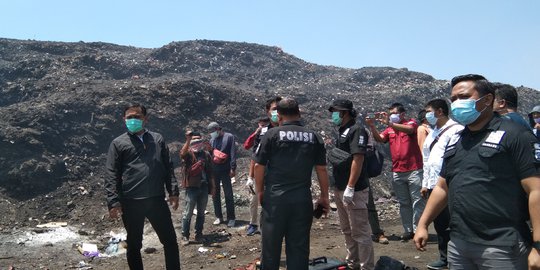 Polisi Olah TKP Cari Penyebab Kebakaran TPA Tamangapa Makassar