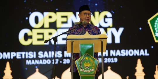 Menteri Agama Buka Olimpiade Sains Madrasah Tingkat Nasional di Manado