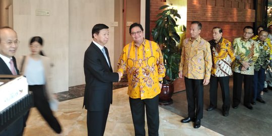 Politikus China Temui Airlangga Hartarto, Bahas Kerja Sama Parpol