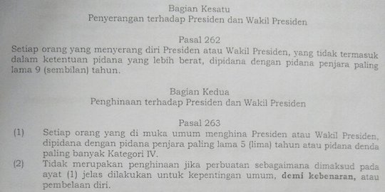 Pakar Minta Pasal Penghinaan Presiden Dihapuskan karena Warisan Kolonial