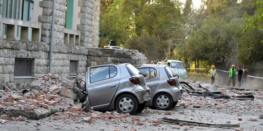 Gempa Bumi Berkekuatan 5,6 Magnitudo Guncang Albania