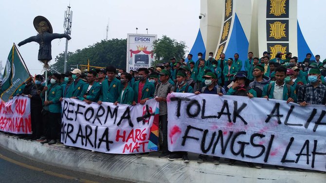 mahasiswa di aceh tolak ruu pertanahan