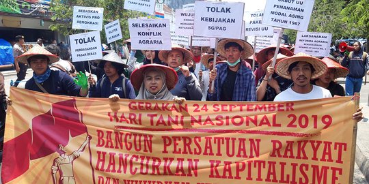 Peringati Hari Tani, Mahasiswa Yogyakarta Demo Tolak RUU Pertanahan