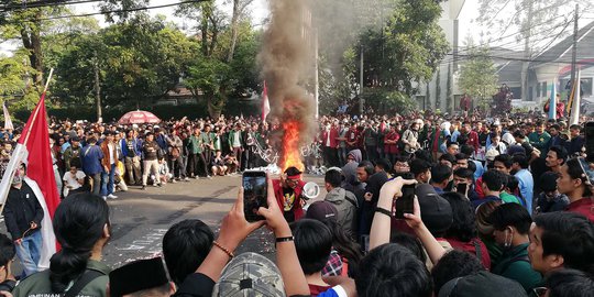 Polisi Duga Ada Provokator di Demo Mahasiswa Bandung