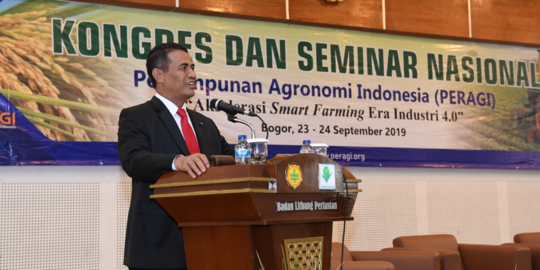 Dalam Kongres Ahli Agronomi, Menteri Amran Paparkan Kinerja Pertanian