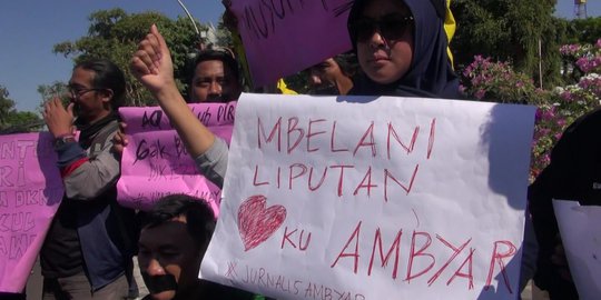Wartawan Surabaya Gelar Aksi Kecam Kekerasan Terhadap Jurnalis