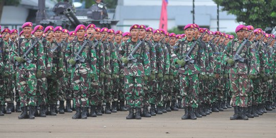 Aksi-Aksi Pasukan Marinir Hadapi Demonstran, Tanpa Kekerasan Justru Jadi Idola