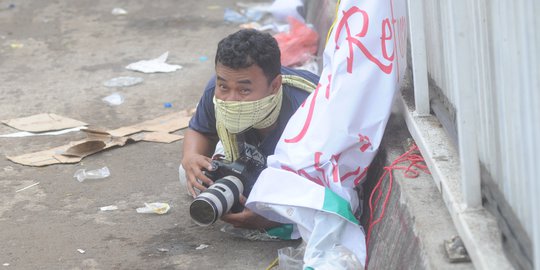 Data AJI: 10 Jurnalis Jadi Korban Kekerasan Saat Liputan Demo Mahasiswa