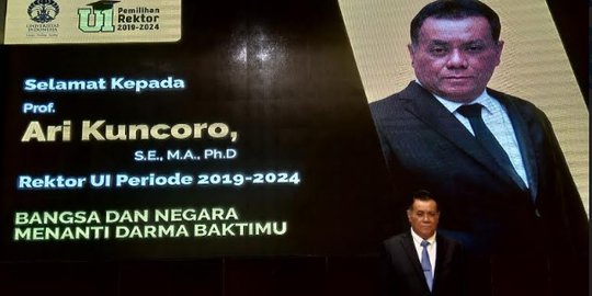 Ari Kuncoro Jadi Rektor UI Terpilih 2019-2024