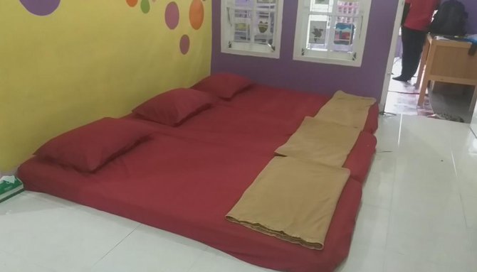 keceriaan anak pekanbaru di rumah aman asap