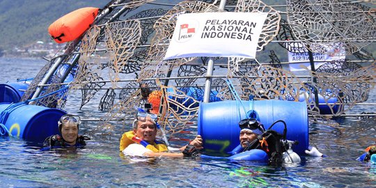 Pelni Gelontorkan Rp775 Juta Tanam Terumbu Karang di Ternate