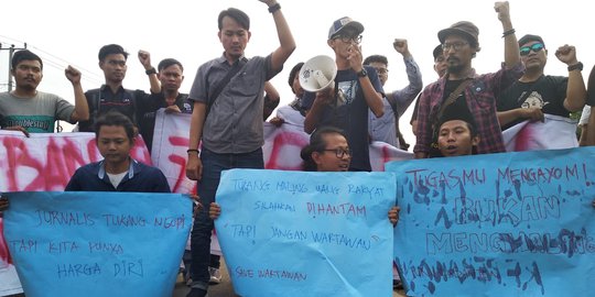 Kapolri Didesak Tindak Tegas Anggota Penganiaya Jurnalis saat Liput Demo Mahasiswa