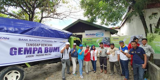 Wika Dirikan Posko Induk BUMN Bantu Korban Gempa Ambon