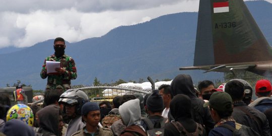 Semua Pengungsi Wamena Sudah Tinggalkan Lanud Timika