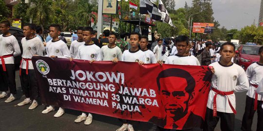 Gelar Demo, Dewan Syariah Solo Desak Jokowi Serius Tangani Masalah Papua