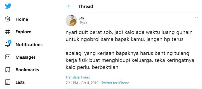 cuitan di twitter soal lelah