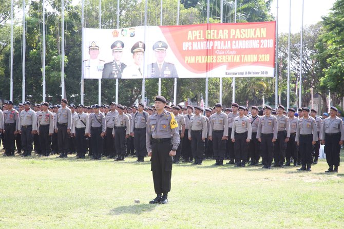 pengamanan pilkades di banyuwangi