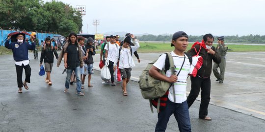 Ratusan Pengungsi di Jayapura Kembali ke Wamena Menumpang Hercules