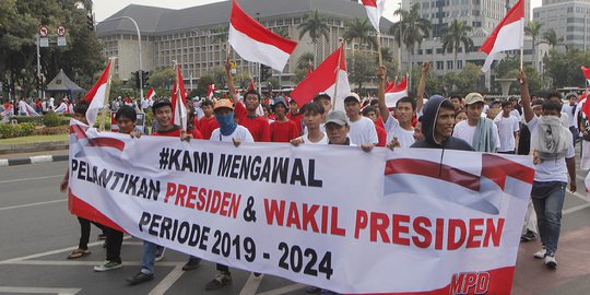 Aksi Kawal Pelantikan Presiden dan Wapres Terpilih